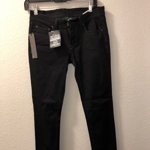 LOT78 black zipper jeans
